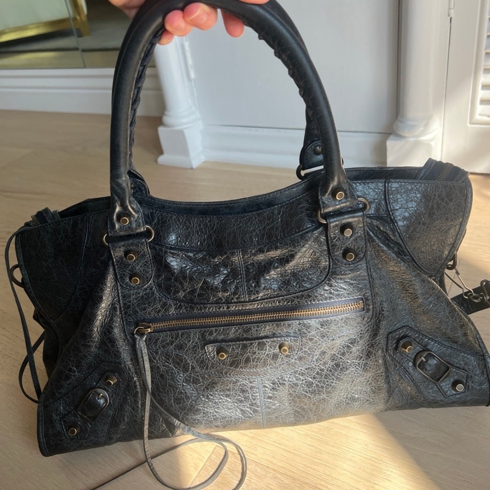 Balenciaga City Bag midnight blue
